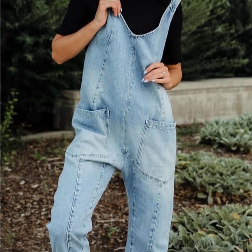 Free People high roller overalls